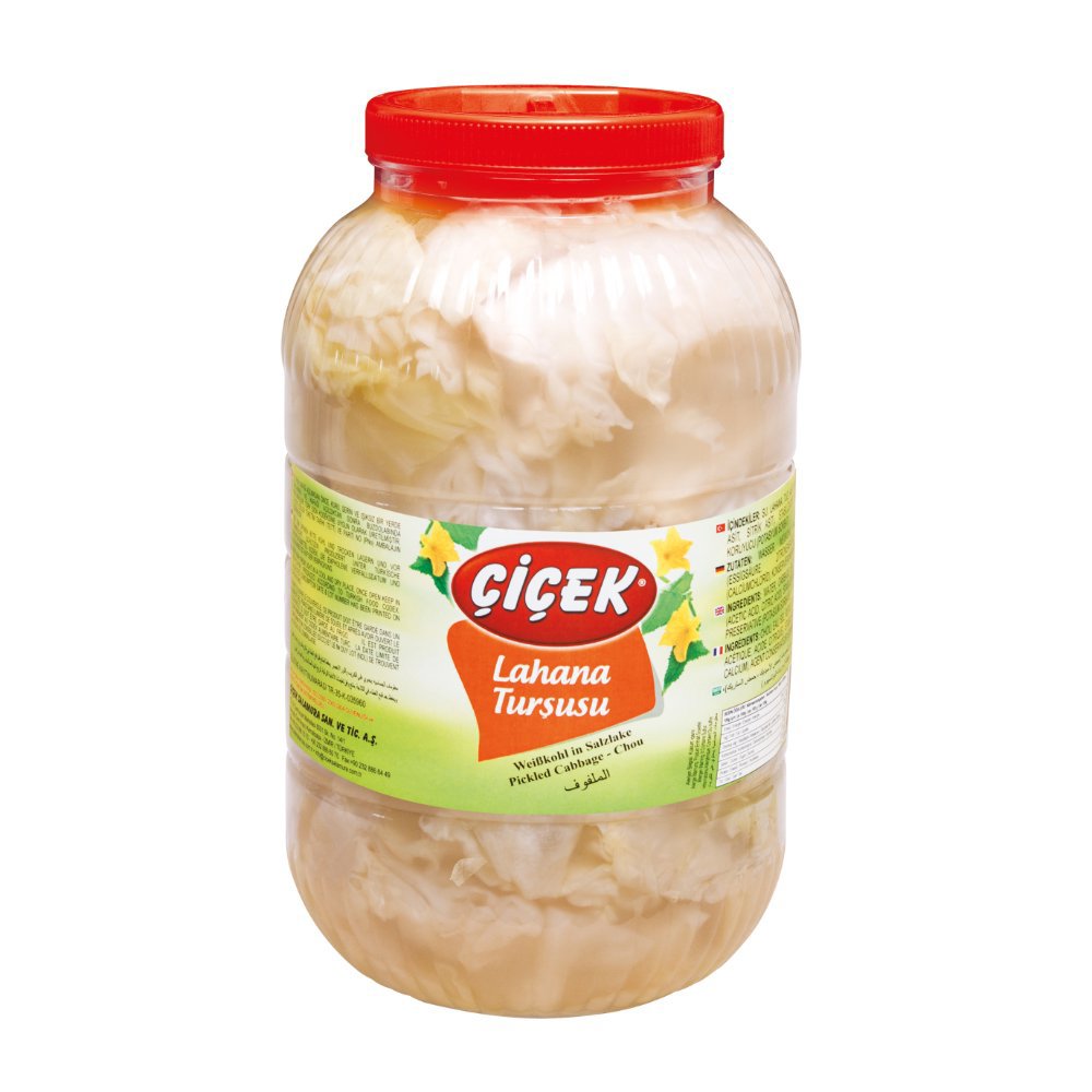 Çiçek Lahana Turşusu Pet Şişe 3kg Süzme:1,5kg