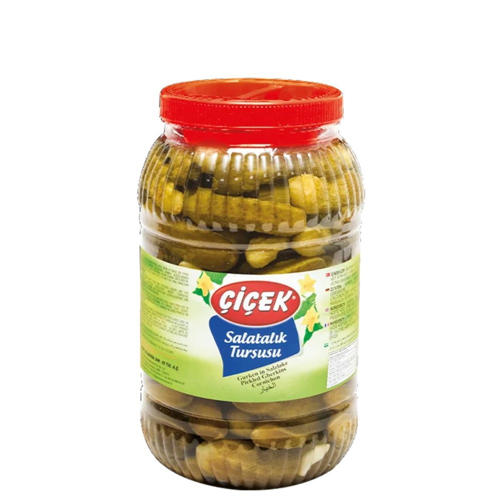 Çiçek Salatalık Turşusu Pet Şişe No:2 3kg Süzme:1,5kg