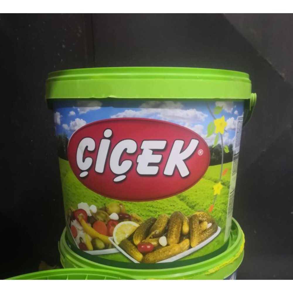 Çiçek Ev Tipi Çubuk Salatalık Turşusu Kova No:2 18Kg Süzme:10kg