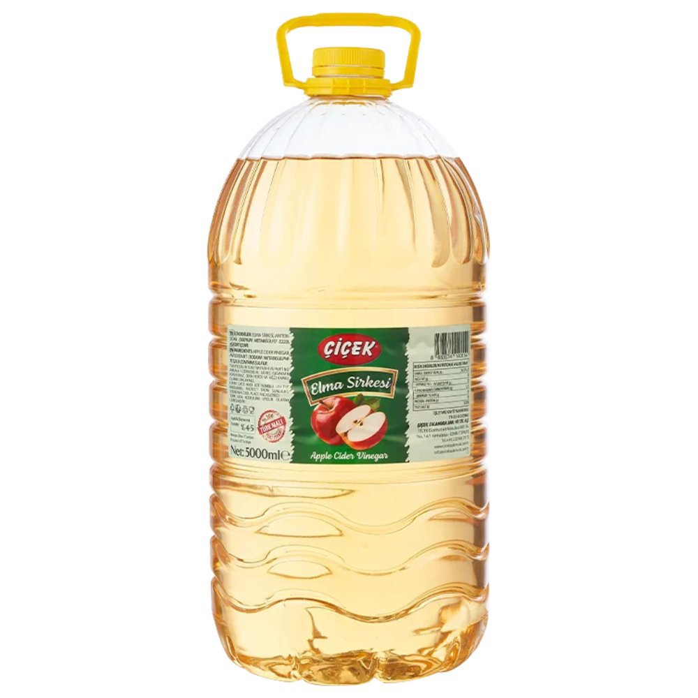 Çiçek Elma Sirkesi Pet Şişe 5Lt