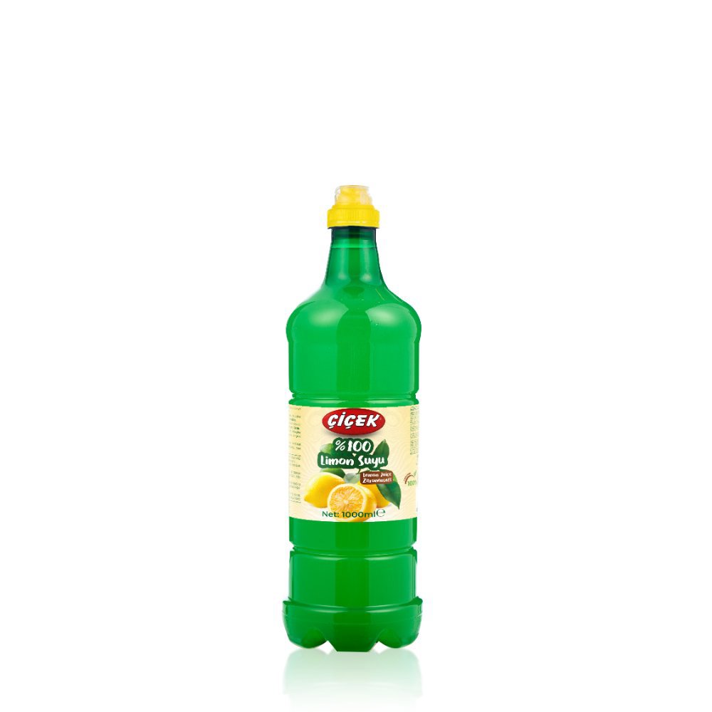 Çiçek %100 Limon Suyu Pet Şişe 1Lt