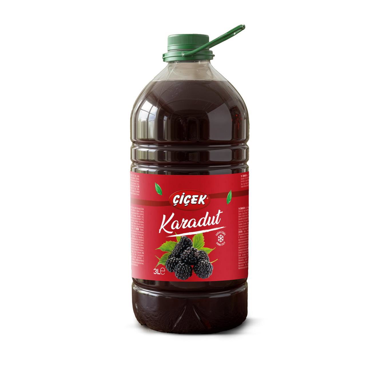 Çiçek Karadutlu İçecek Pet Şişe 3Lt