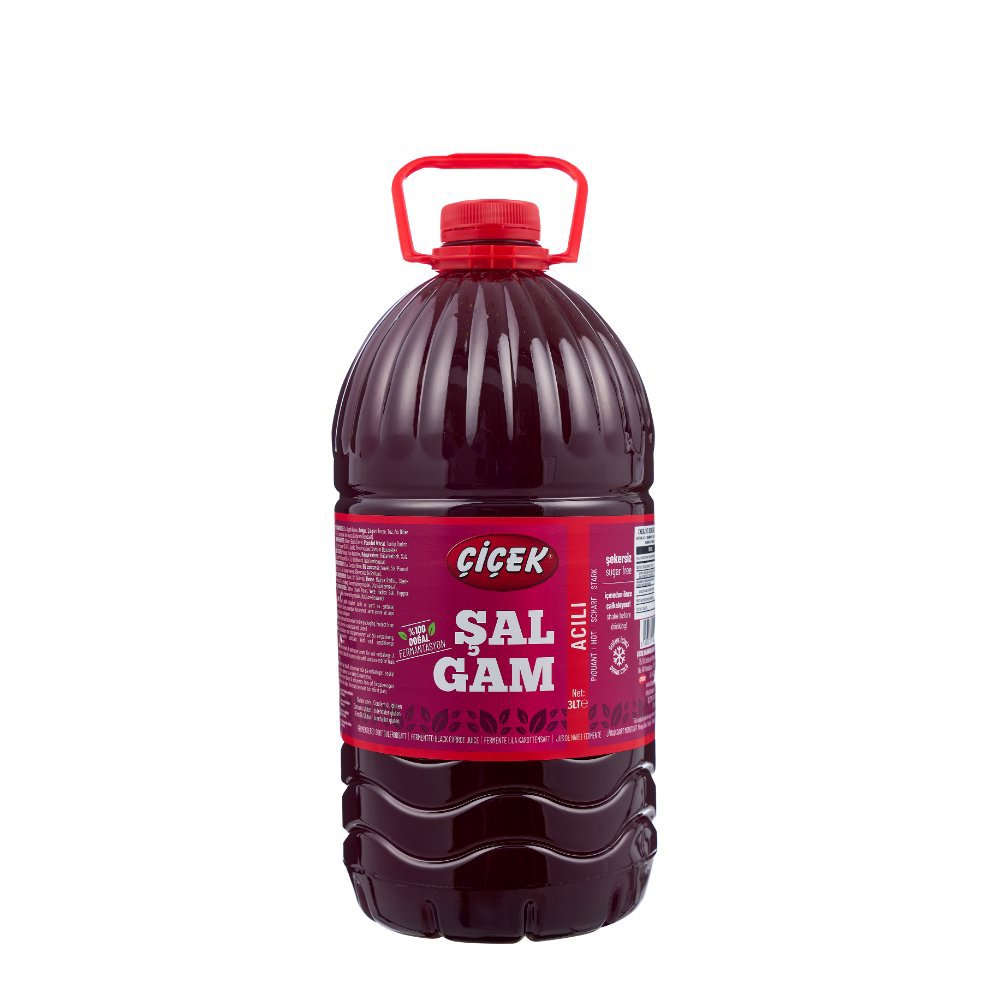 Çiçek Acılı Şalgam Suyu Pet Şişe 3Lt