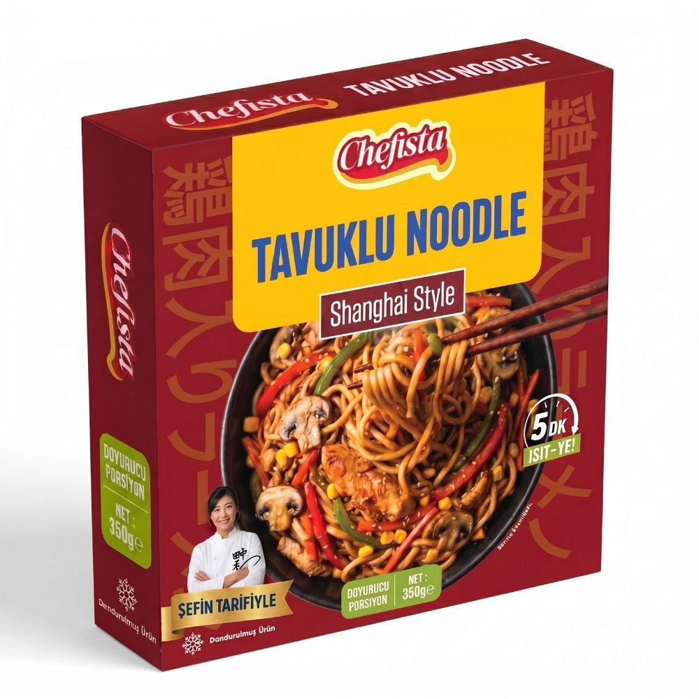 Chefista Shanghai style tavuklu noodle 350g