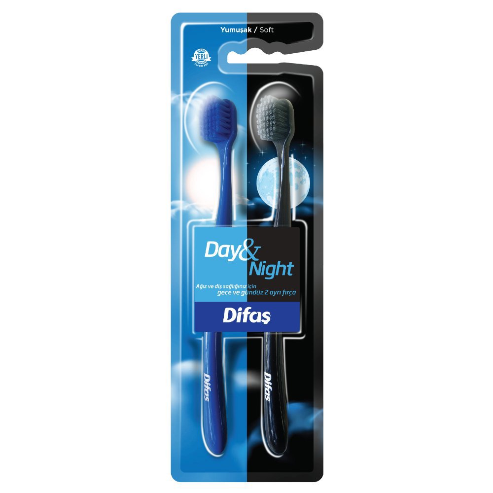 Difaş Day & Night 2'li Diş Fırçası