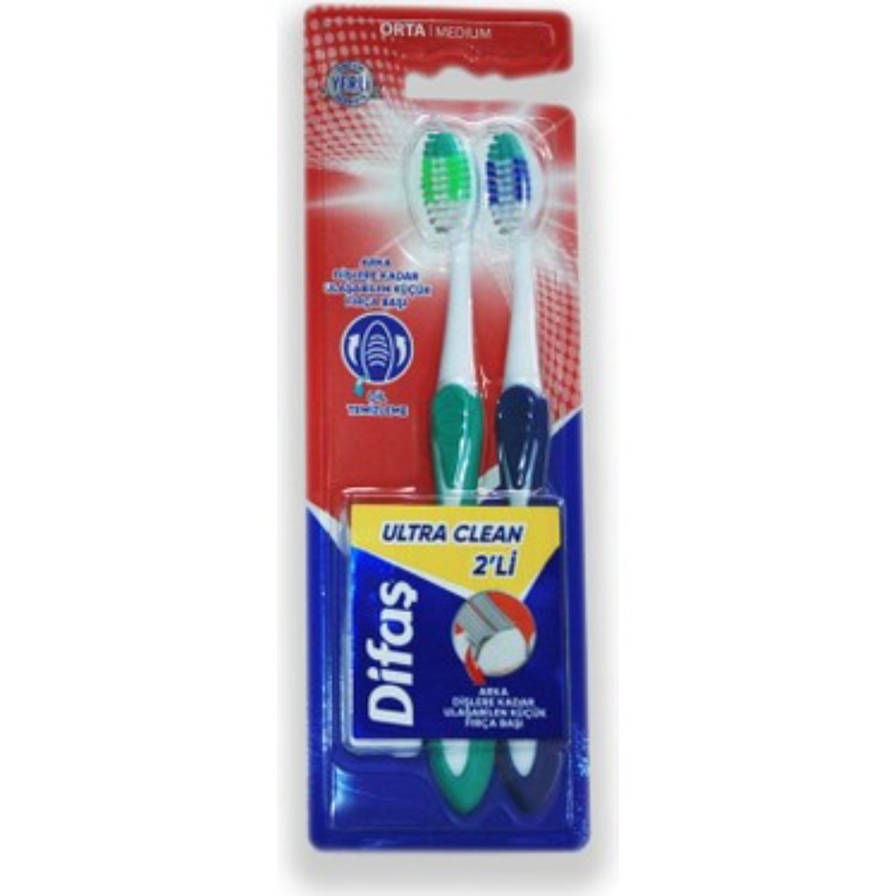 Difaş Ultra Clean 2'li Fırça