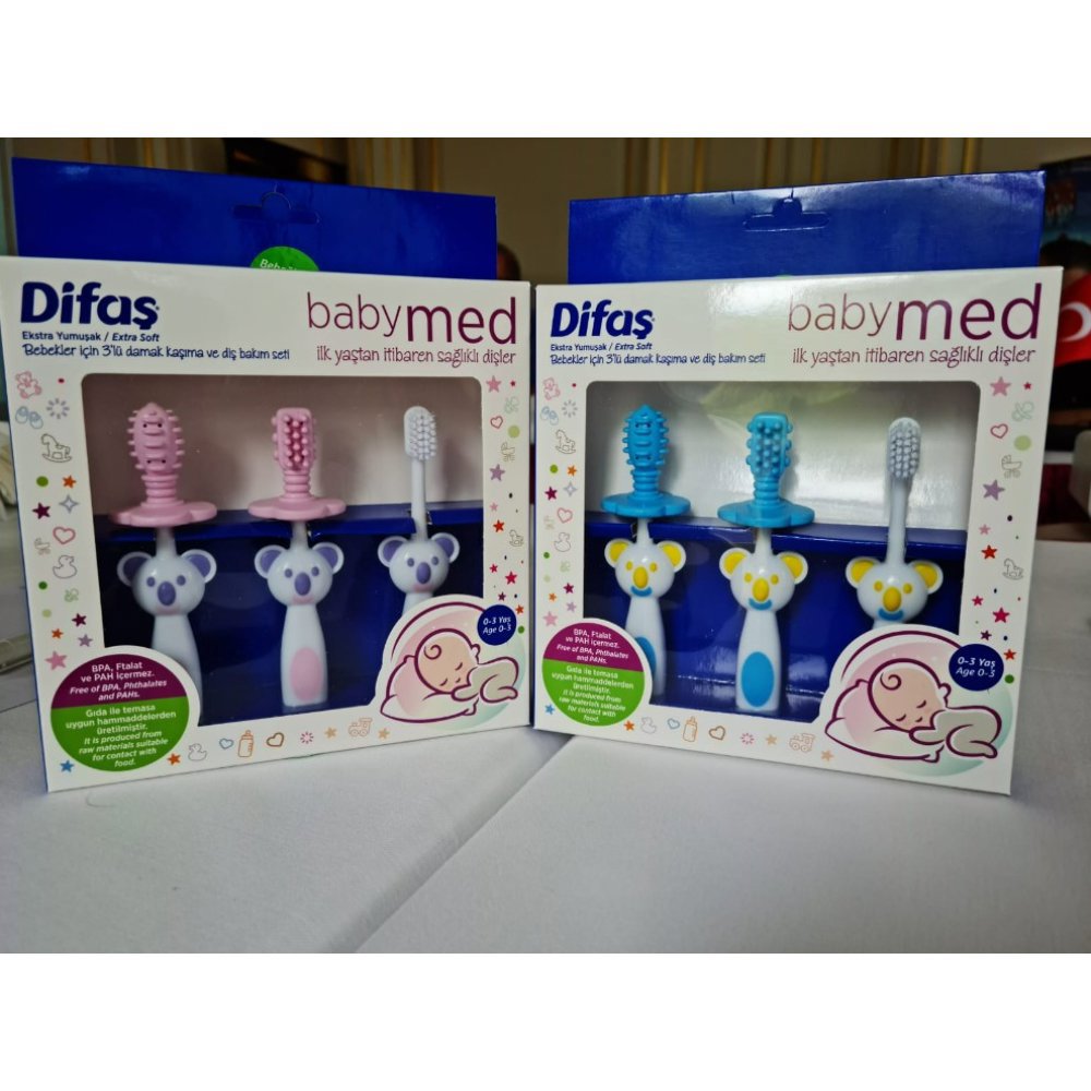 Difaş Babymed 3'lü Pembe Ağız Bakım Seti