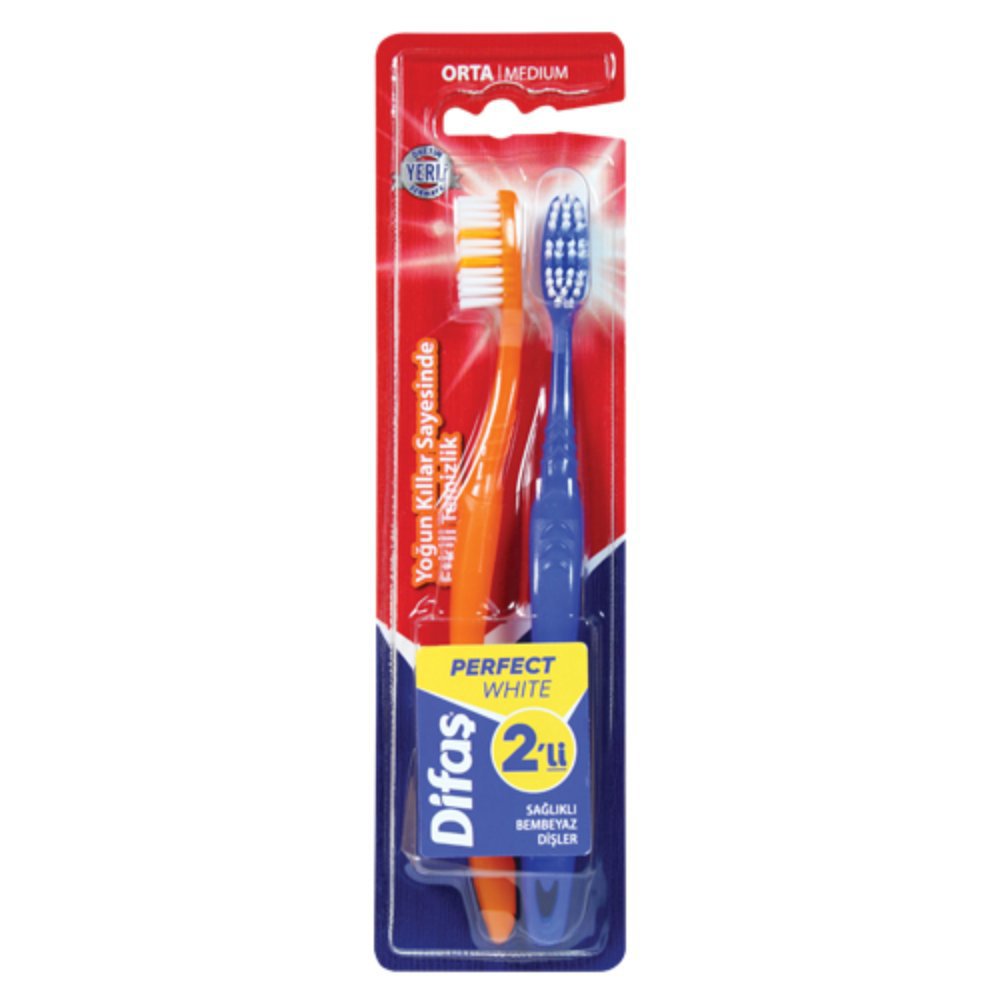 Difaş Difaş Perfect White 1+1 Diş Fırçası