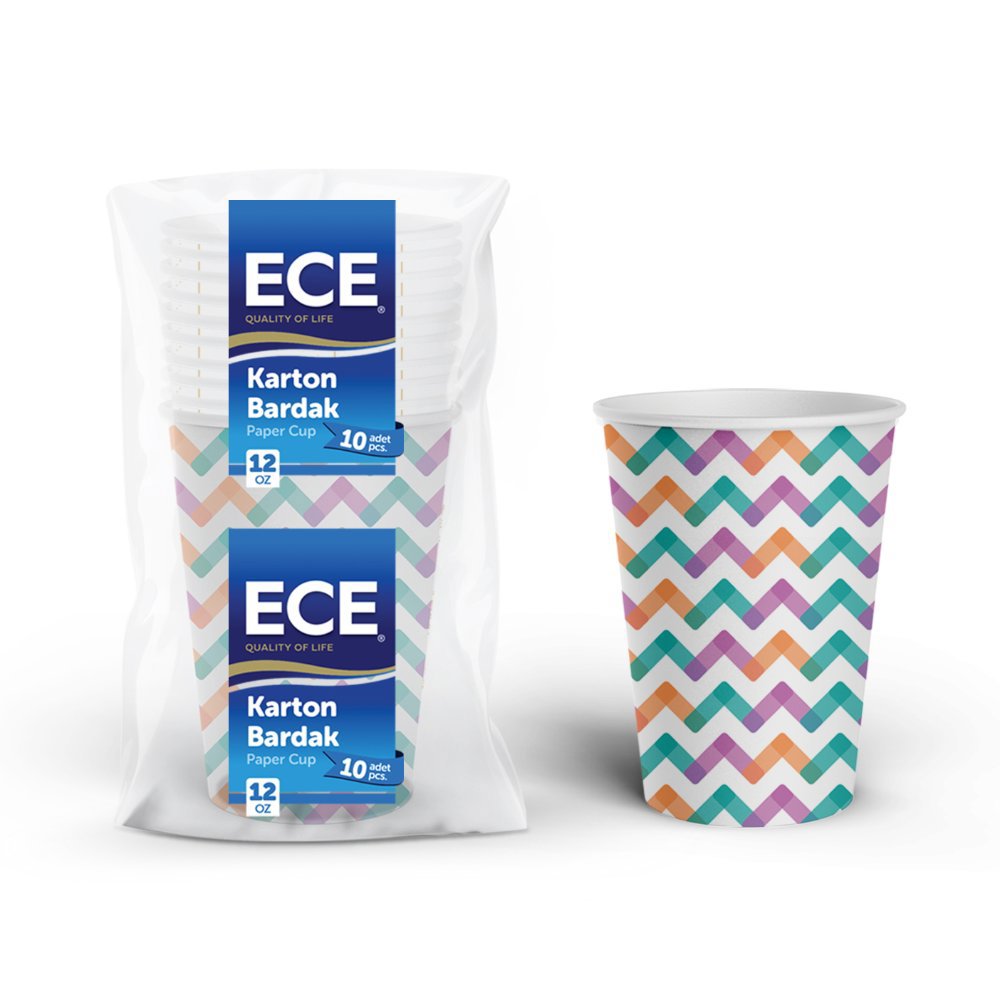ECE KAĞIT BARDAK 12 Oz 10'lu (x30) PL:36