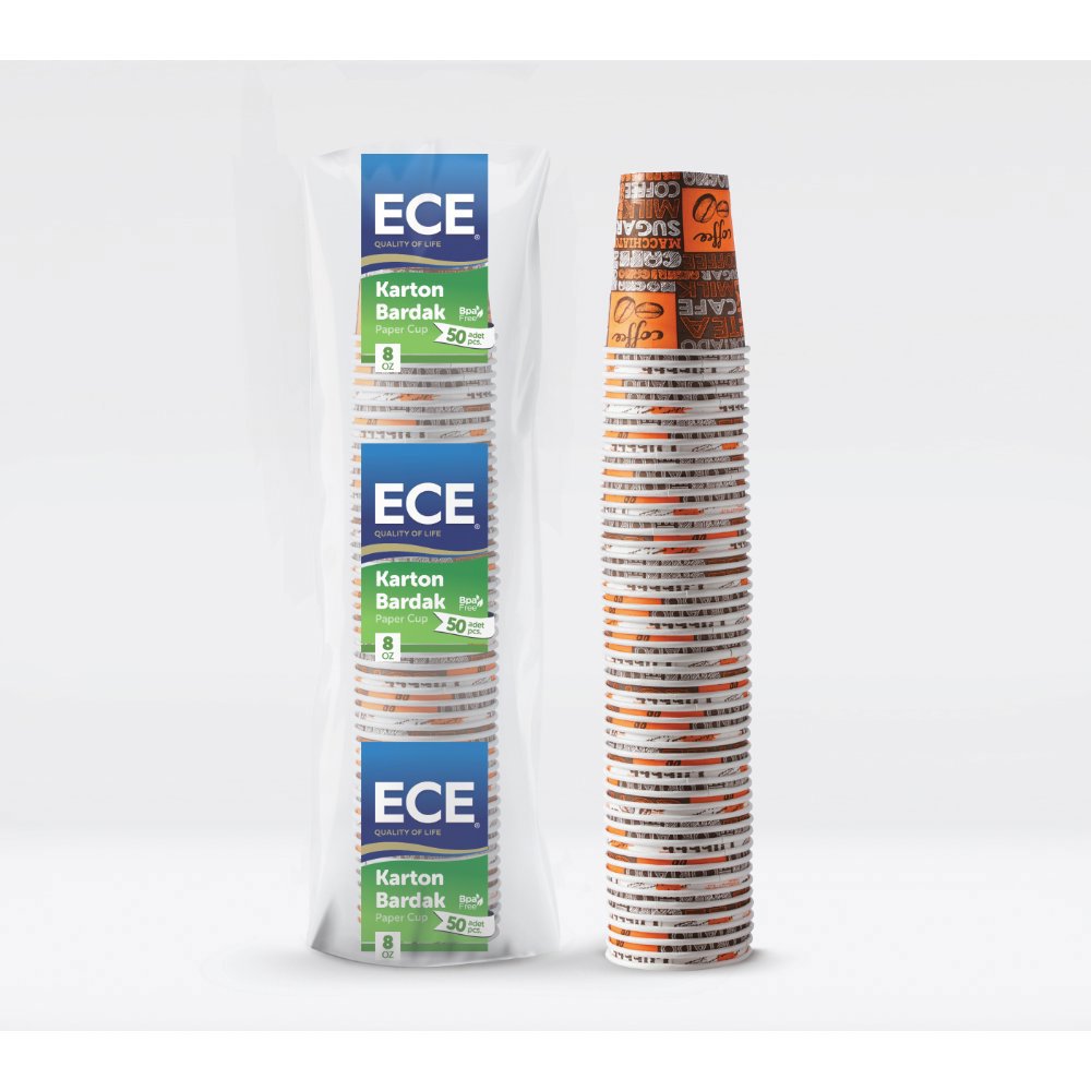 ECE KAĞIT BARDAK 8 Oz 50'li (x20) PL:24