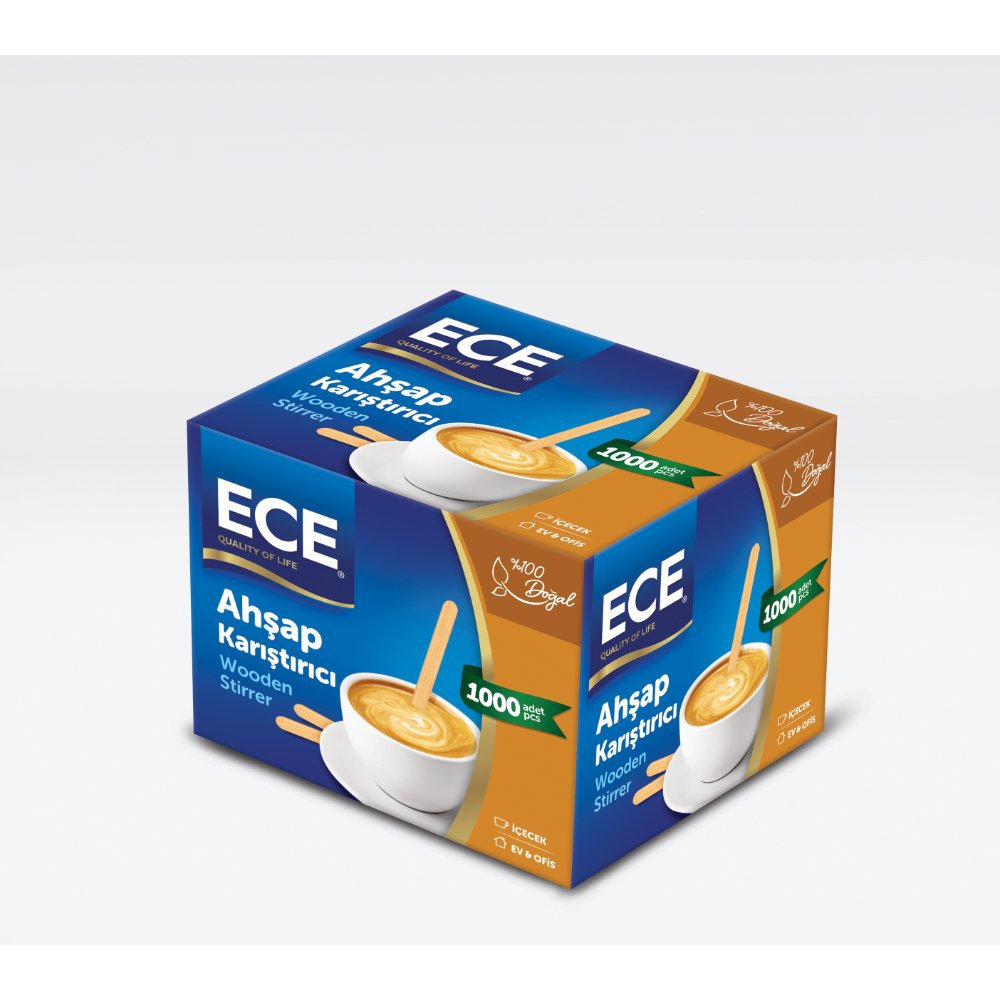 ECE KARIŞTIRICI AHŞAP 11cm 1000'li (x24) PL:70