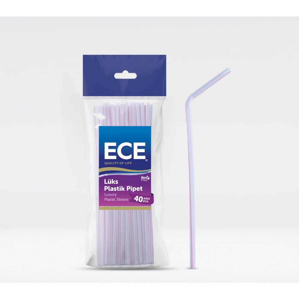 ECE PİPET KÖRÜKLÜ 4,8mm Çap 21,5cm 40'lı (x28) PL:105