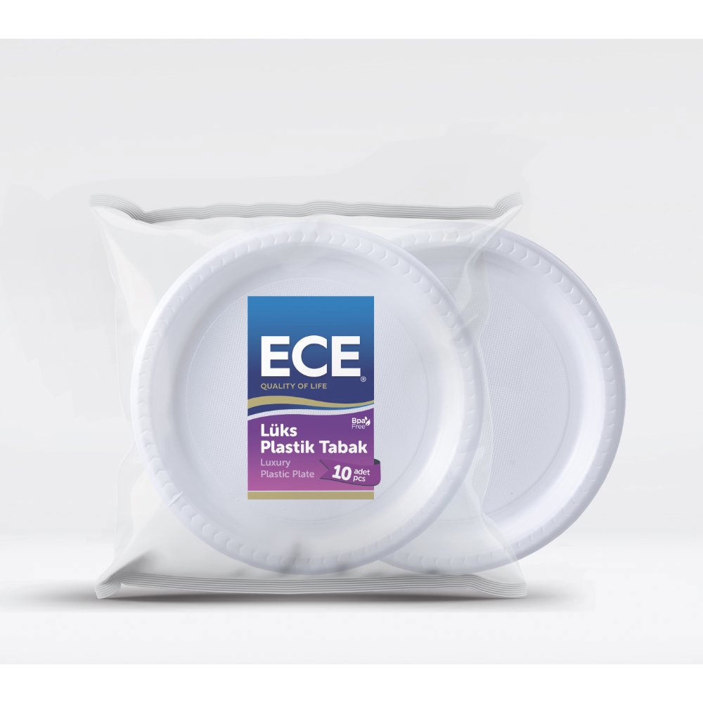 ECE PLASTİK TABAK 22cm 10'lu (x60) PL:70