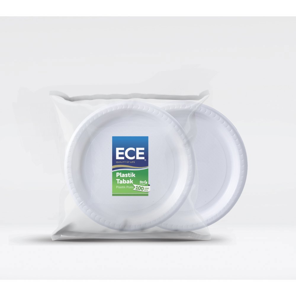 ECE PLASTİK TABAK 22cm 100'lü (x20) PL:24