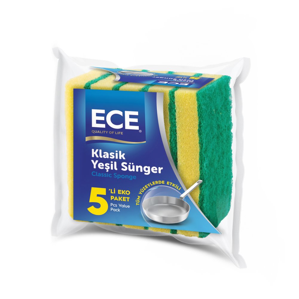 ECE BULAŞIK SÜNGERİ 5'li (x48) PL:32