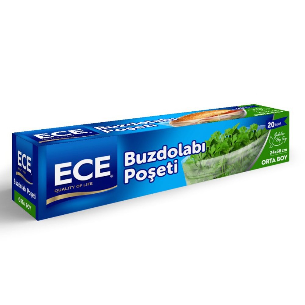 ECE BUZDOLABI POŞETİ ORTA 24X38cm 20'li (x48) PL:70