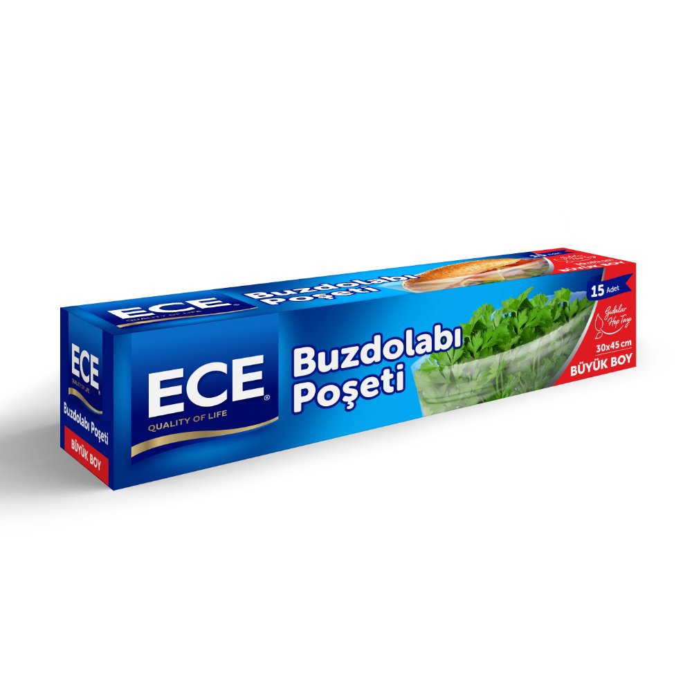 ECE BUZDOLABI POŞETİ BÜYÜK 30X45cm 15'li (x48) PL:70