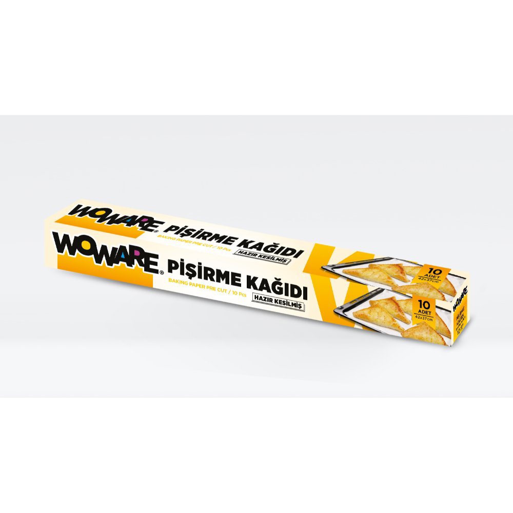 WOWARE PİŞİRME KAĞIDI 10'lu HAZIR KESİLMİŞ 37X42cm (x36) PL:40