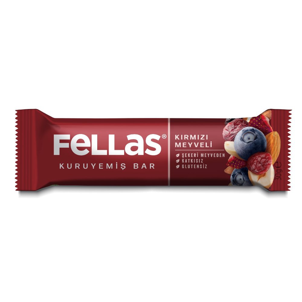 Fellas Kuruyemiş Bar Kırmızı Meyveli 30gr