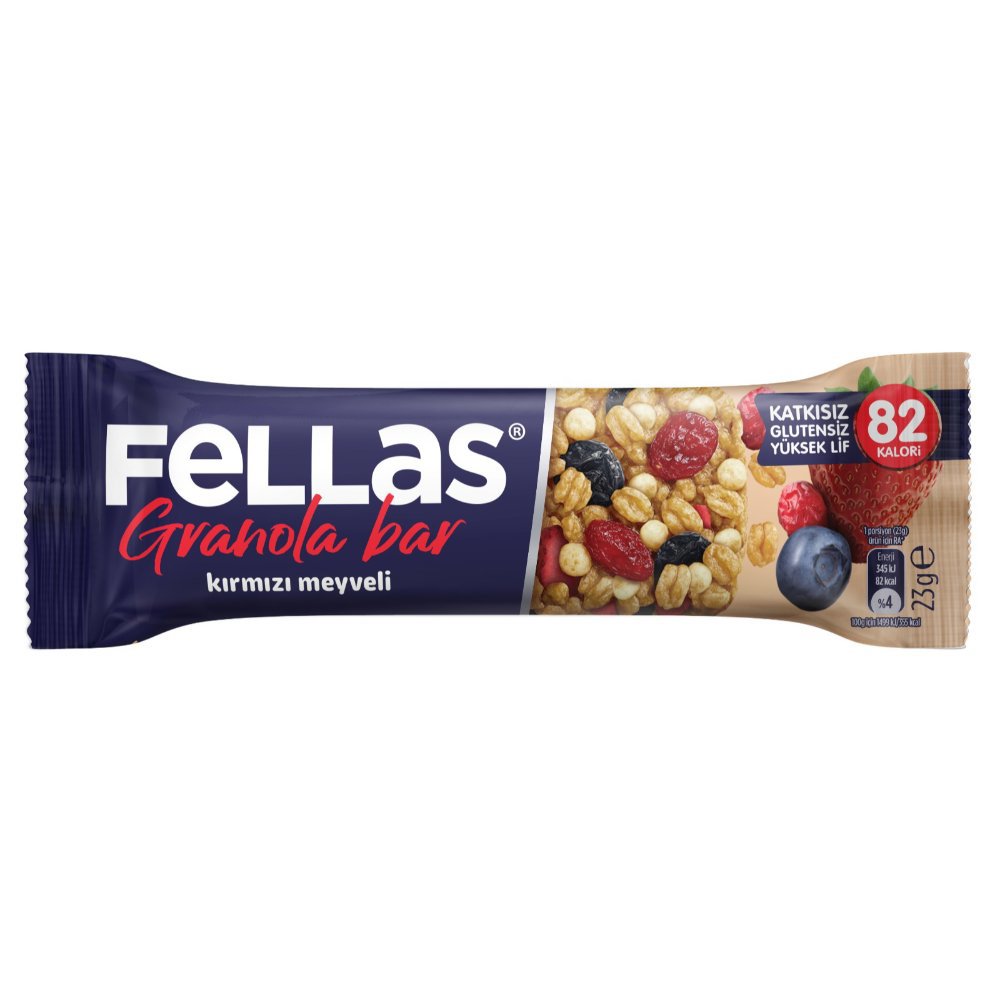 Fellas Granola Bar Kırmızı Meyveli 23gr