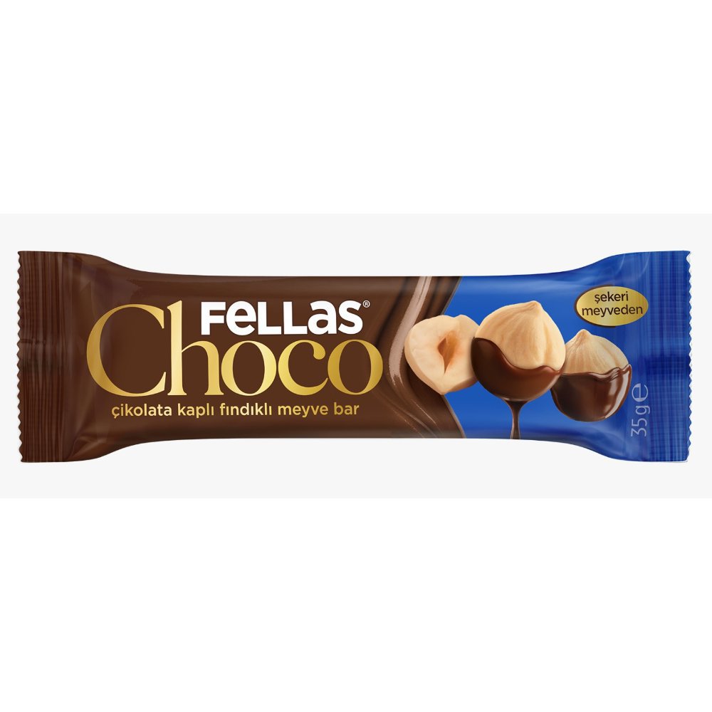 Fellas Çikolata Kaplı Meyve Bar Fındıklı 35gr