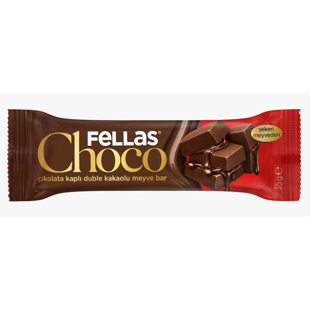 Fellas Çikolata Kaplı Meyve Bar Double Çikolata 35gr