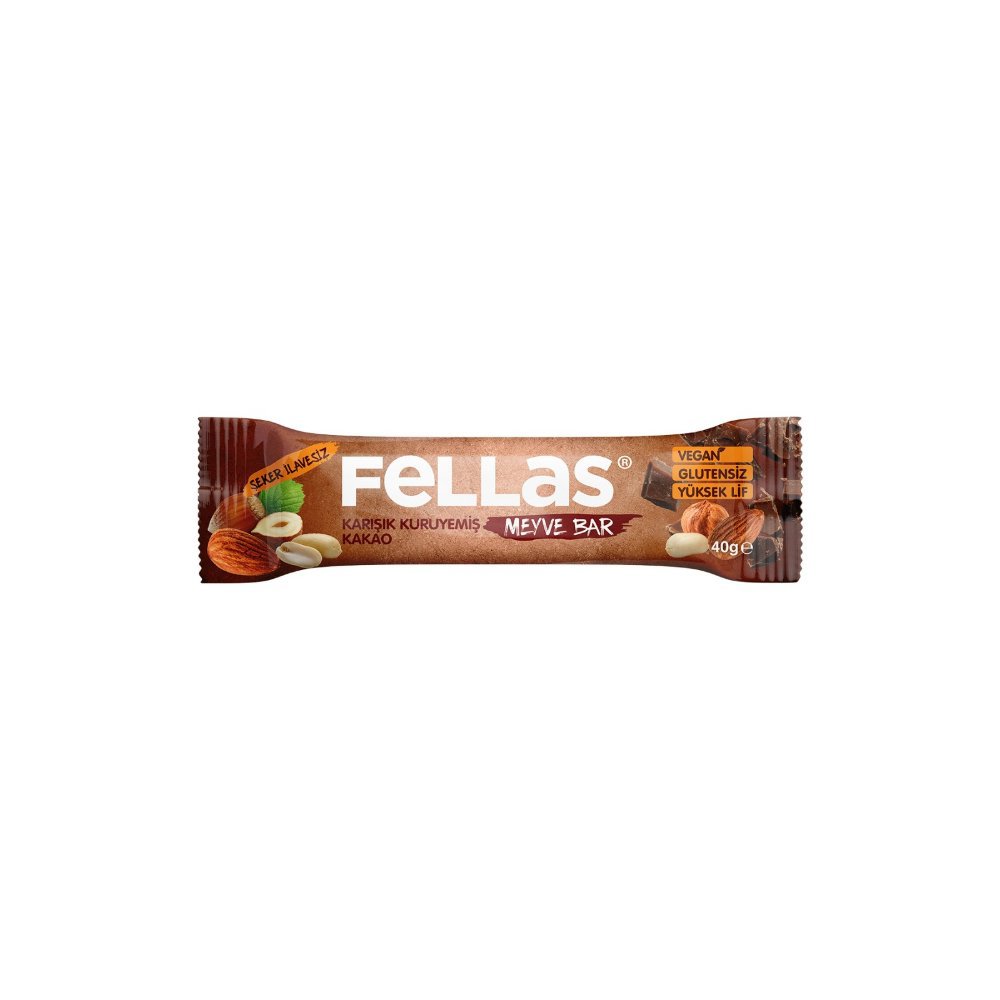 Fellas Meyve Bar Karışık Kuruyemiş ve Kakao 40gr