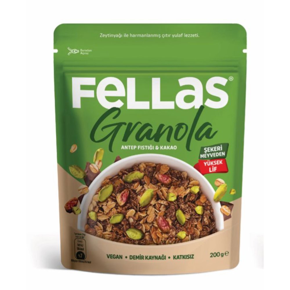 Fellas Granola Antep Fıstığı & Kakao 200gr