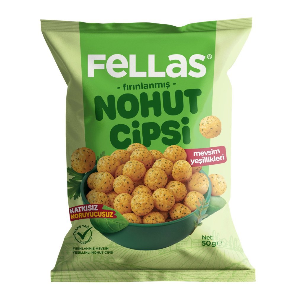 Fellas Mevsim Yeşillikleri Nohut Cipsi 50gr