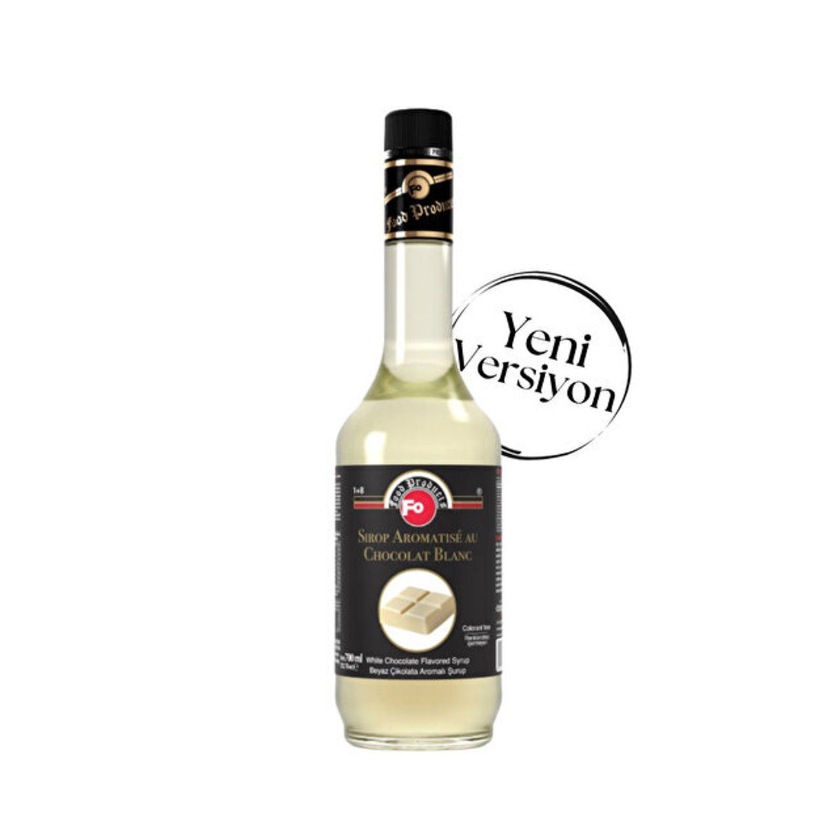 Fo Kokteyl Şurubu 70cl Beyaz Çikolata Şekerli