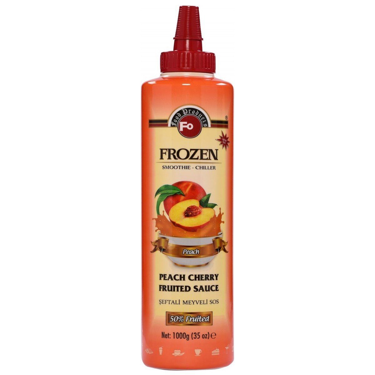 Fo Meyveli Sos 1kg Şeftali (%60 Şeftali)