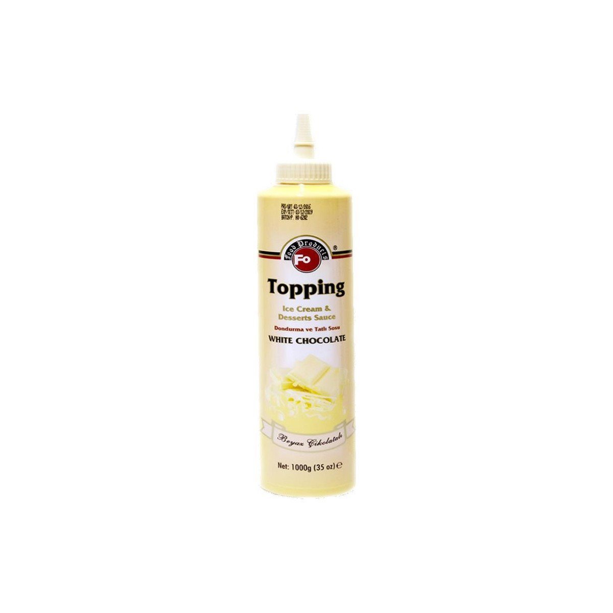 Fo Dondurma Sos 1kg Beyaz Çikolata