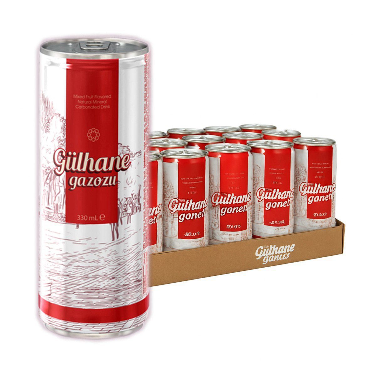 Meysu Teneke Kutu 330ml Gülhane Gazozu