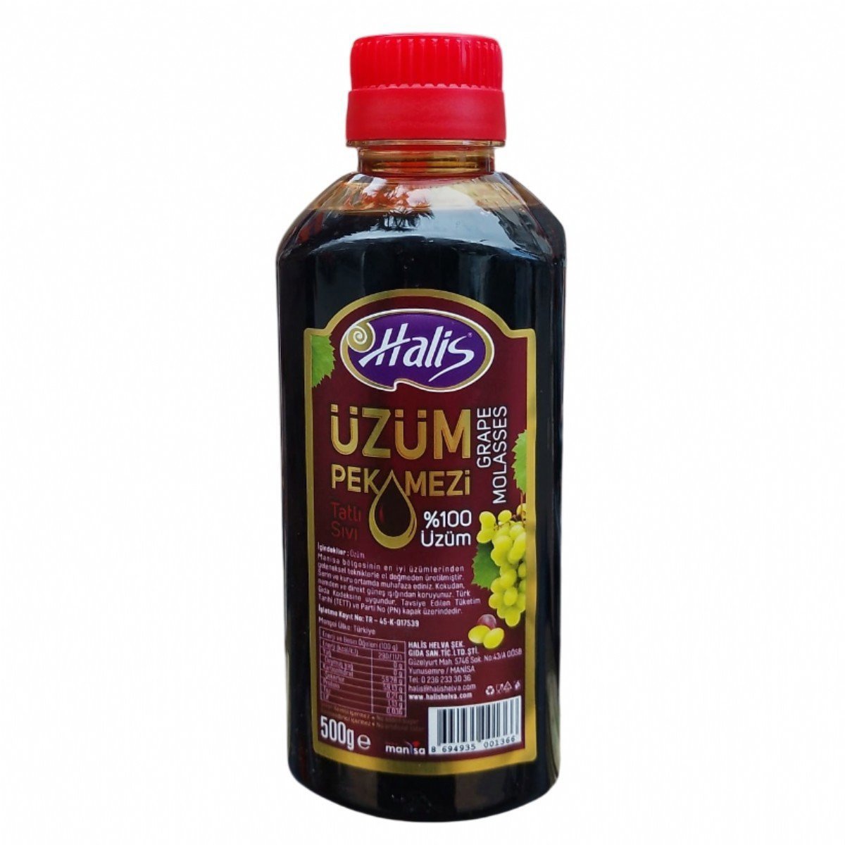Halis Pekmez Üzüm Pet Şişe 500g