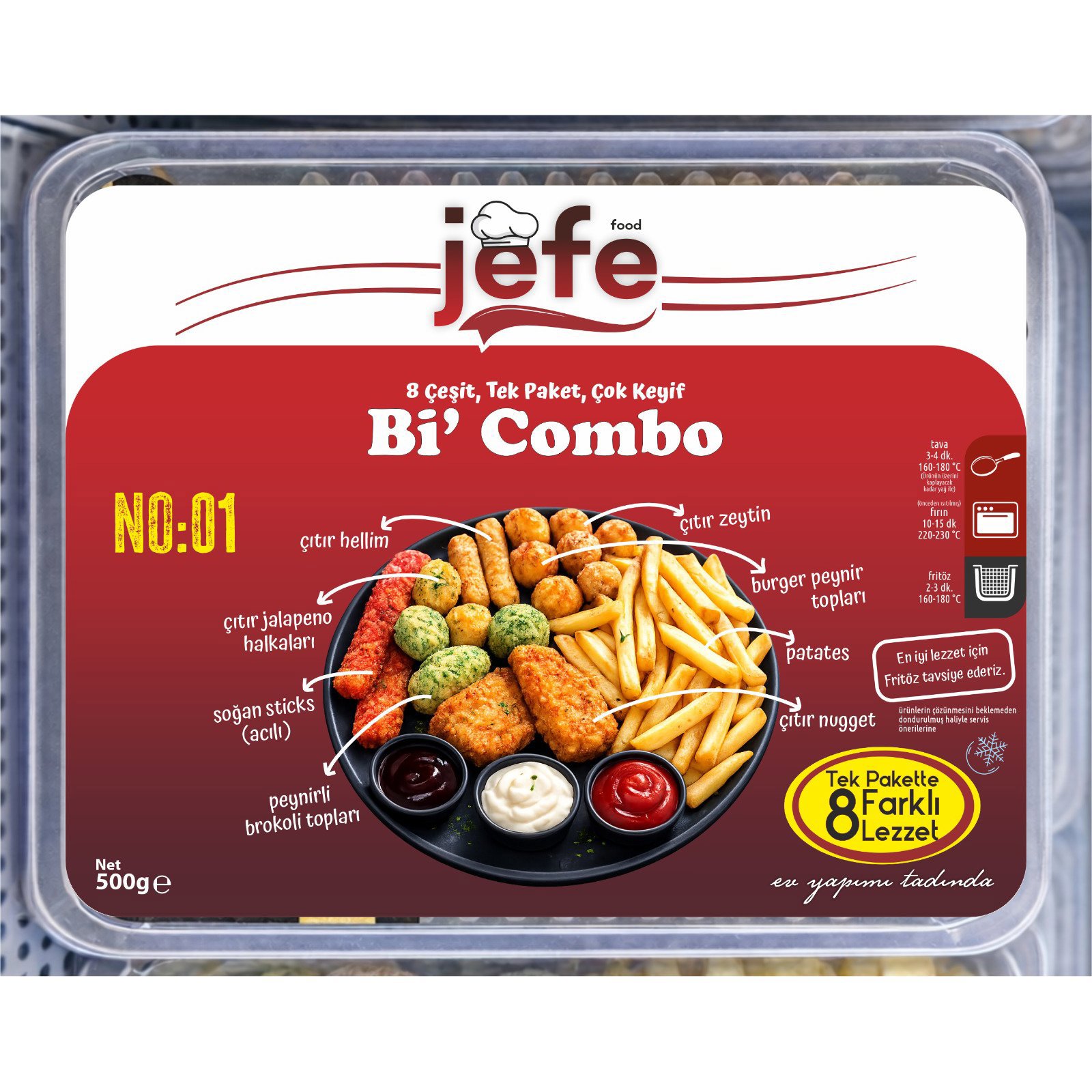 Jefe Bi Combo No : 1 (8 Çeşit İçerik) 500gr