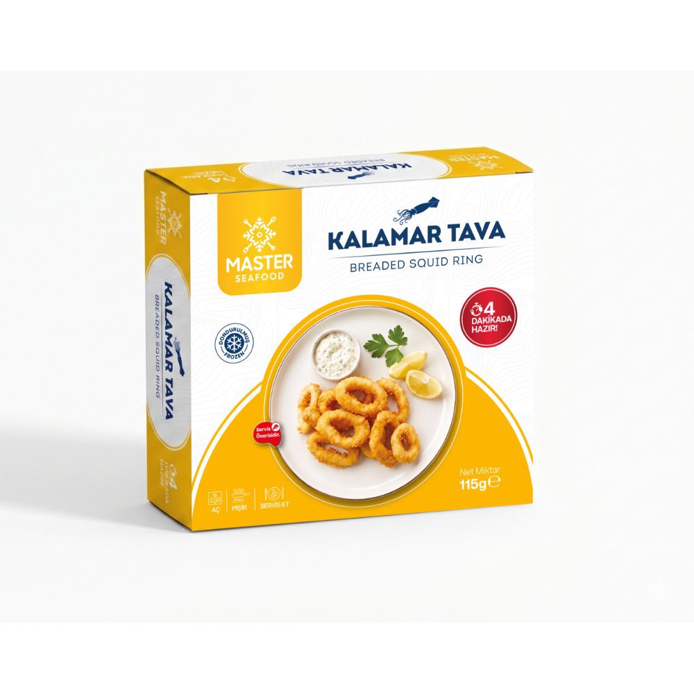 Master Seafood Dondurulmuş Kalamar Tava 115 gr