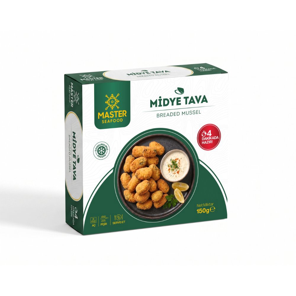Master Seafood Dondurulmuş Midye Tava 150 gr