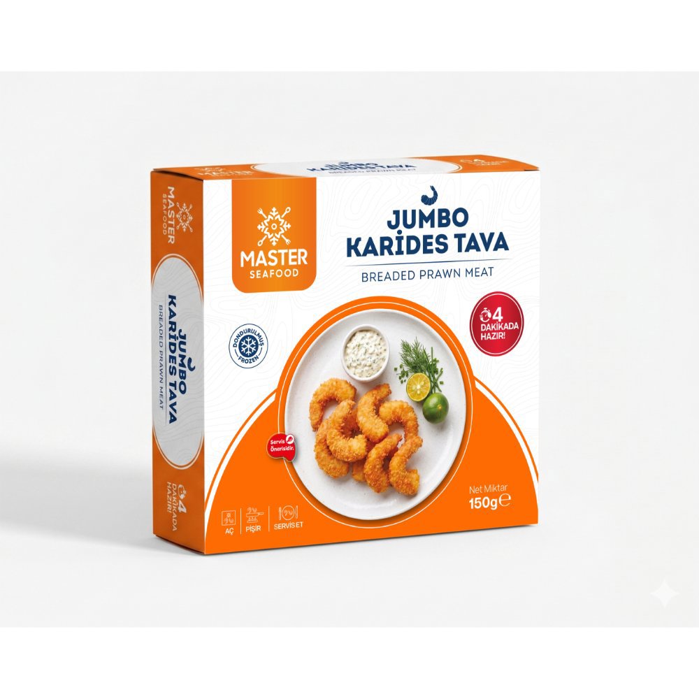 Master Seafood Dondurulmuş Karides Tava 150 gr