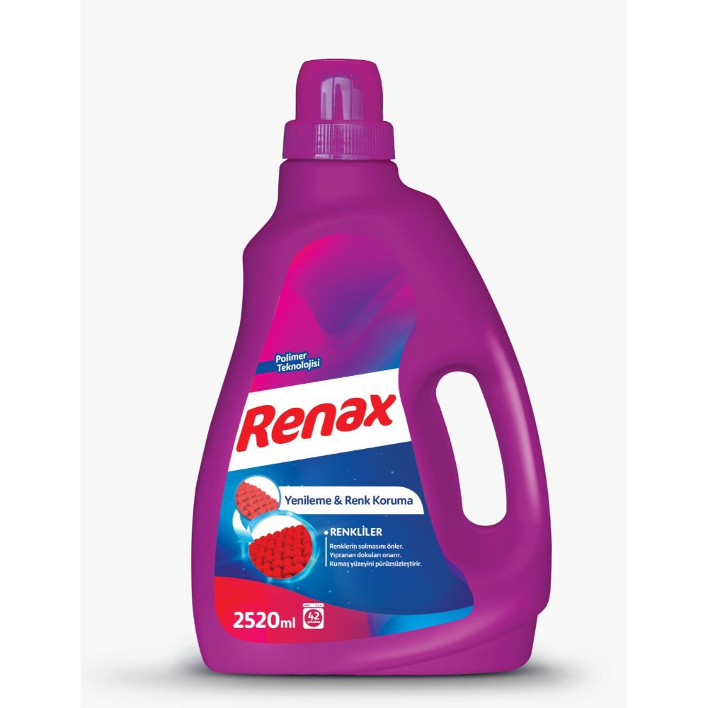 Renax Sıvı Deterjan Renkliler 2520ml