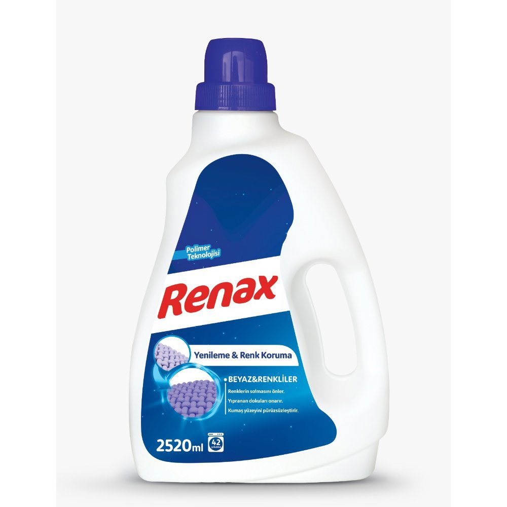Renax Sıvı Deterjan Renkliler-Beyazlar 2520ml