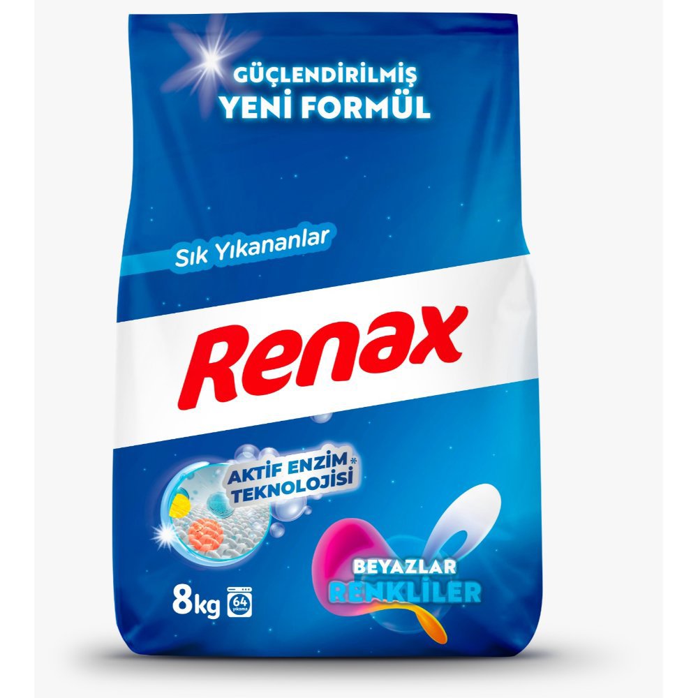 Renax Matik Deterjan Beyaz&Renkliler 8kg