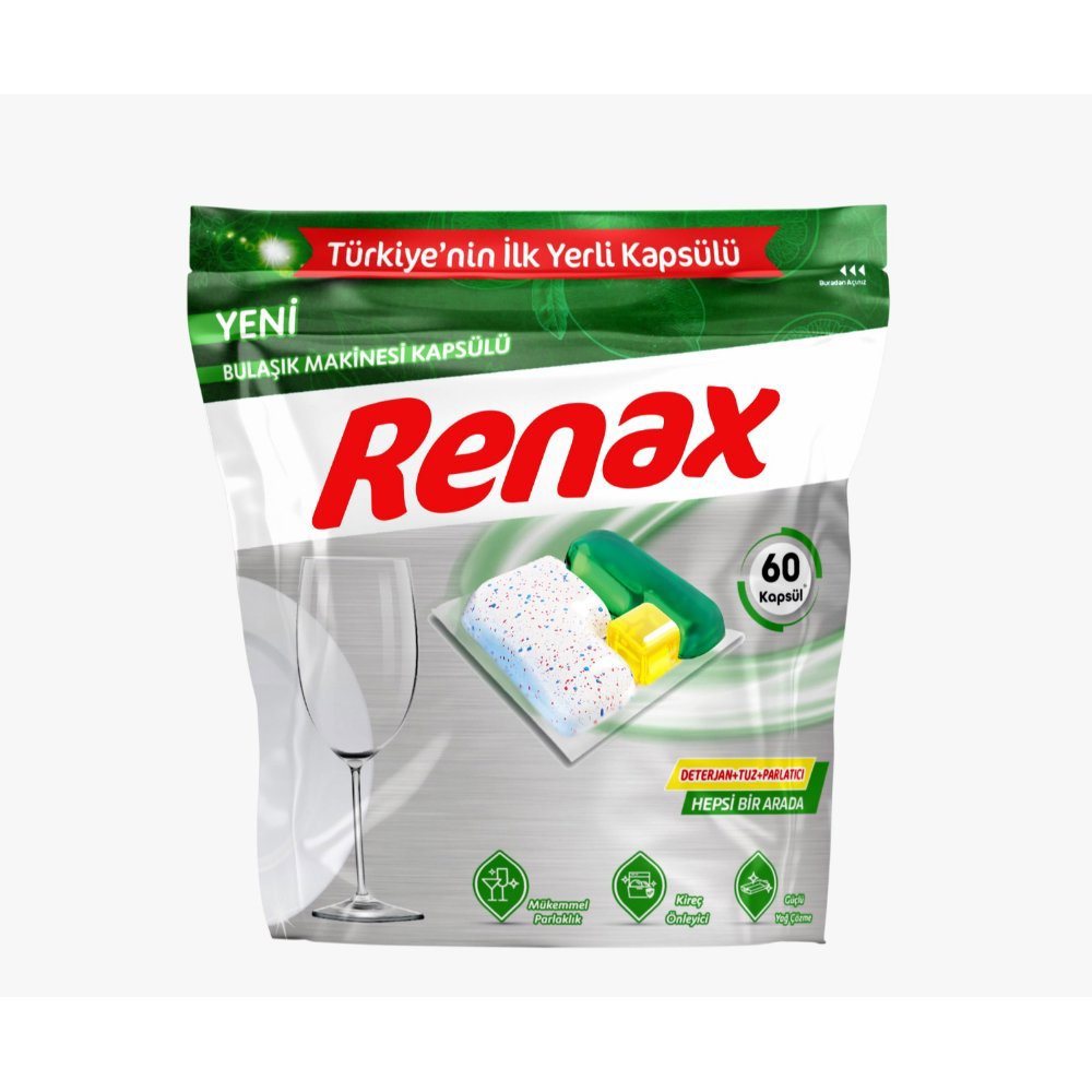 Renax Bulaşık Makinesi Kapsülü 60lı